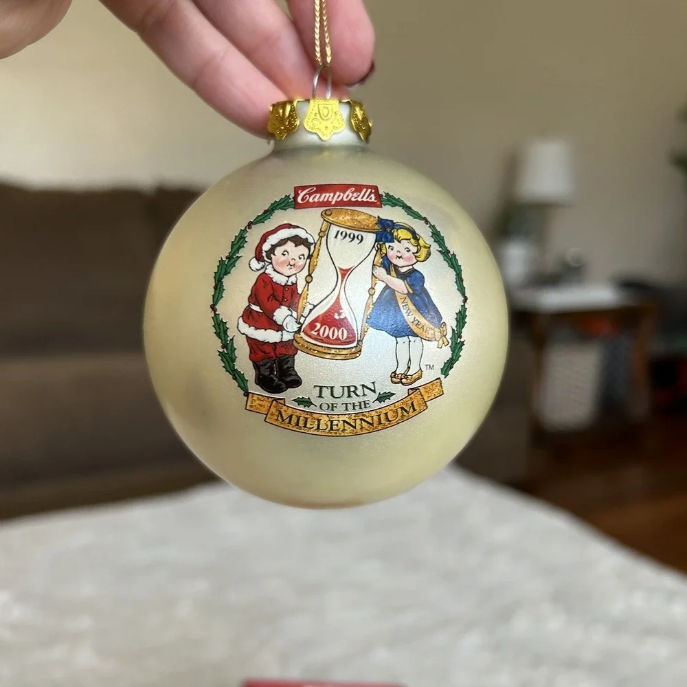 Campbell's Soup Kids 1999 Collector's Edition Christmas‎ Ornament Millennium Y2K